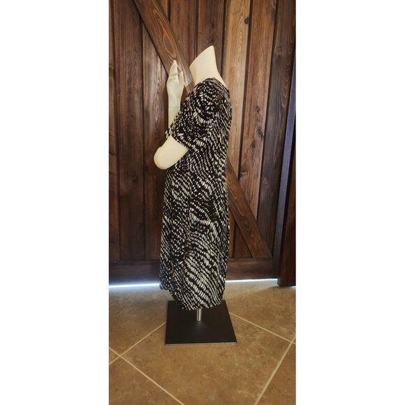 EnFocus size 12 comfy stretchy black and white dress, great condition - Picture 4 of 5